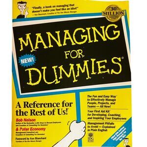 Management For Dummies Book Guide Leadership Business Paperback Reference Manual